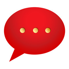 SMS messages in red on a white background