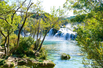 Fototapeta na wymiar Krka Falls Park in Croatia