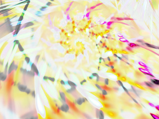 Fototapeta na wymiar yellow abstract fractal background 3d rendering illustration