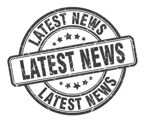 latest news stamp. latest news round grunge sign. latest news