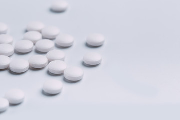 pills isolated on white background