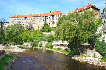 Obraz premium Castle in Cesky Krumlov, Czech Republic, UNESCO World Heritage Site