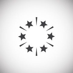 Sparkle icon on background for graphic and web design. Simple illustration. Internet concept symbol for website button or mobile app.