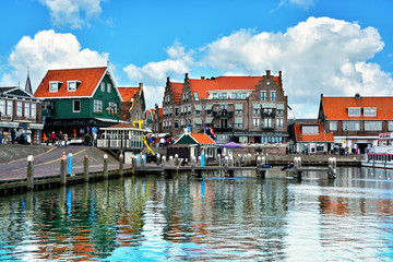 Volendam - charming dutch fishing village, small town in North Holland near Amsterdam, Netherlands