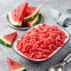 watermelon granita or sorbet