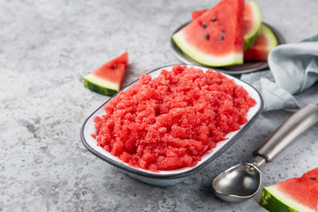 watermelon granita or sorbet