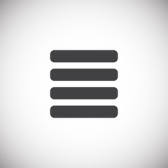 Option button icon on background for graphic and web design. Simple illustration. Internet concept symbol for website button or mobile app.