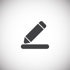 Option button icon on background for graphic and web design. Simple illustration. Internet concept symbol for website button or mobile app.