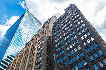 Modern skyscrapers in Manhattan, New York City, USA