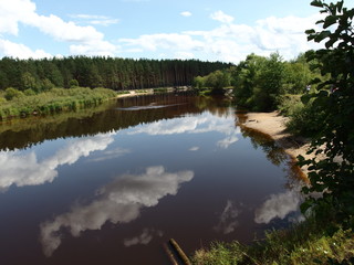 nature of central Russia the river Pra