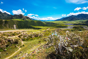 Fototapeta na wymiar Valley of the Katun and Chuya rivers. Altai Republic, Russia