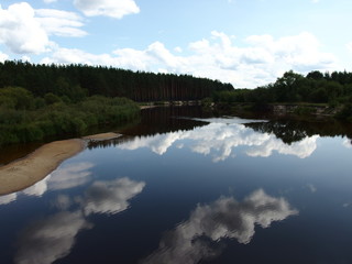 nature of central Russia the river Pra