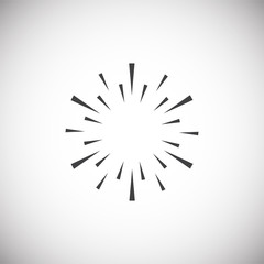 Obraz premium Sparkle icon on background for graphic and web design. Simple illustration. Internet concept symbol for website button or mobile app.