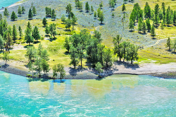Chui-Oozy (the confluence of the rivers Chuya and Katun). Altai Republic, Russia