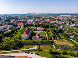 Zolochiv Castle, Ukraine. Drone shot