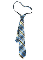 Watercolor striped tie isolated on a white background illustration.