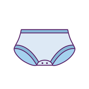 baby diaper for boy isolated icon