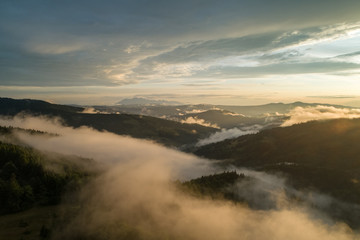Sunset in beautiful Polish mountains and colorful sky_7