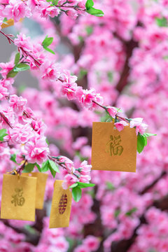 Good luck envelopes for Chinese New Year on Lee Tung Avenue, Wan Chai, Hong Kong Island, Hong Kong