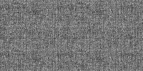 Texture or graphic pattern from short, thin line intersections, positioned vertically, obliquely, or horizontally. Textile. Paper. Monochrome. For posters, banners, retro and urban design