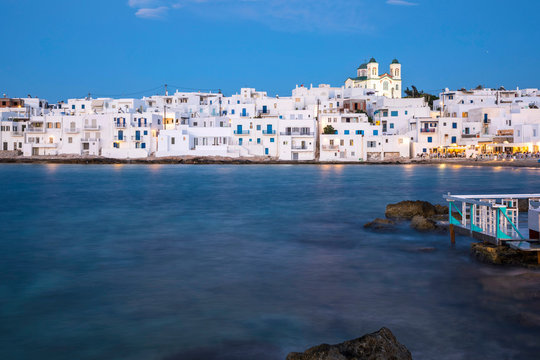 Harbour at Naousa, Paros, Cyclade Islands, Greece