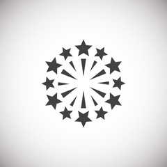 Sparkle icon on background for graphic and web design. Simple illustration. Internet concept symbol for website button or mobile app.