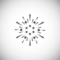 Obraz premium Sparkle icon on background for graphic and web design. Simple illustration. Internet concept symbol for website button or mobile app.