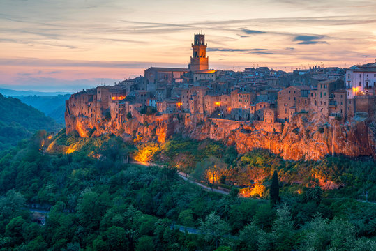 View at Pitigliano, Grosseto, Maremma,Tuscany, Italy