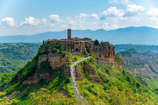 View at Civita di Bagnoregio, Viterbo, Lazio, Italy