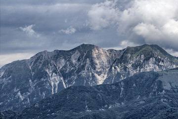 Naklejka na ściany i meble View on Alps mountains - Austria