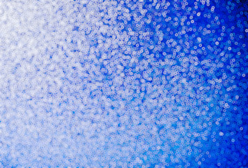 Abstract blue winter bokeh defocused background