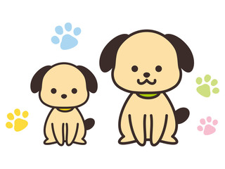 Fototapeta premium 犬の親子