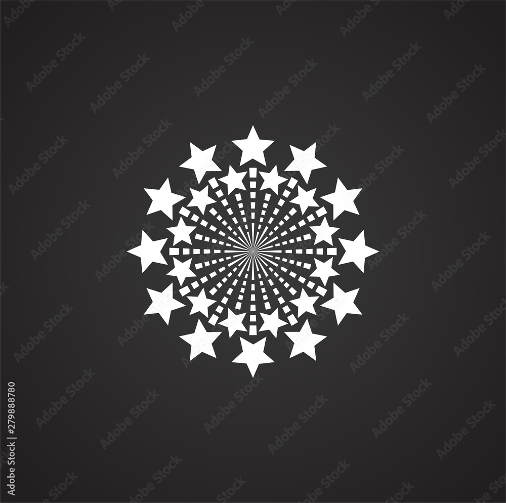 Poster sparkle icon on background for graphic and web design. simple illustration. internet concept symbol 