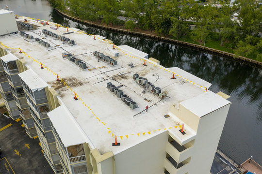 New Roof Installation Project Aerial Drone Inspection