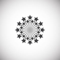 Sparkle icon on background for graphic and web design. Simple illustration. Internet concept symbol for website button or mobile app.