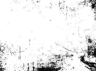 Scratched Grunge Urban Background Texture Vector. Dust Overlay Distress Grainy Grungy Effect. Distressed Backdrop Vector Illustration. Isolated Black on White Background. EPS 10.