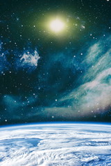 planets, stars and galaxies in outer space showing the beauty of space exploration. Elements furnished by NASA © Maximusdn