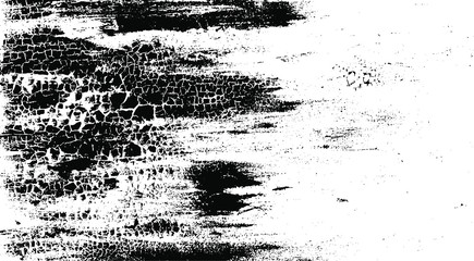 Rough black and white texture vector. Distressed overlay texture. Grunge background. Abstract textured effect. Vector Illustration. Black isolated on white background. EPS10.