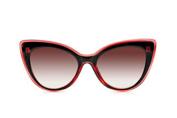 Polarized sunglasses for women, modern and fashionable. isolated on white background.