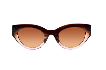 Polarized sunglasses for women, modern and fashionable. isolated on white background.