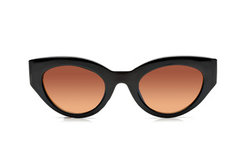 Polarized sunglasses for women, modern and fashionable. isolated on white background.