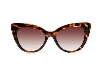 Polarized sunglasses for women, modern and fashionable. isolated on white background.