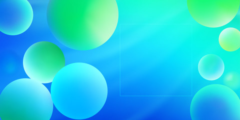 Trendy liquid color gradient shapes composition.