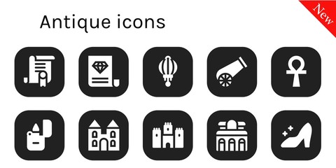 antique icon set