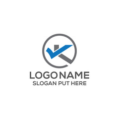 K Letter logo design template