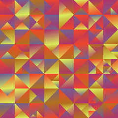 Minimal colorful gradient triangle mosaic background - multicolored polygonal minimalistic abstract vector graphic design