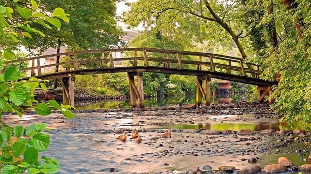 Br&uuml;cke &uuml;ber die W&uuml;mme in Fischerhude