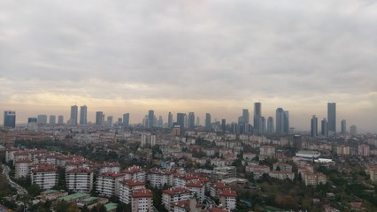 Istanbul City and Bridge Skyline