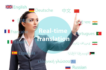 Concept of online translation from foreign language