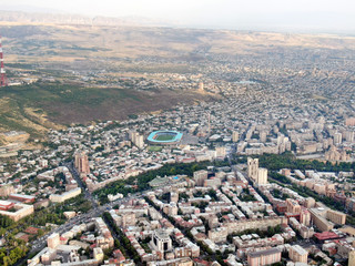 Fascinating view on Yerevan City, Capital of Armenia